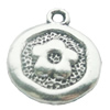 Pendant, Zinc Alloy Jewelry Findings, Lead-free, 16x19mm, Sold by Bag