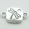 Connectors, Zinc Alloy Jewelry Findings, Lead-free, 18x12mm, Sold by Bag