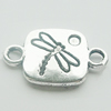 Connectors, Zinc Alloy Jewelry Findings, Lead-free, 18x12mm, Sold by Bag