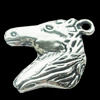 Pendant, Zinc Alloy Jewelry Findings, Lead-free, Animal Head 24x20mm, Sold by Bag