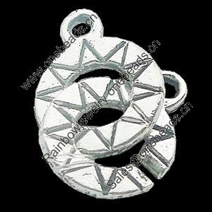 Pendant, Zinc Alloy Jewelry Findings, Lead-free, 10x13mm, Sold by Bag