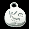 Pendant, Zinc Alloy Jewelry Findings, Lead-free, 11x15mm, Sold by Bag