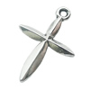 Pendant, Zinc Alloy Jewelry Findings, Lead-free, Cross 19x27mm, Sold by Bag