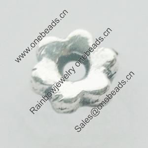 Spacer Zinc Alloy Jewelry Findings, Lead-free, 4.5mm, Sold by Bag