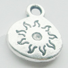 Pendant, Zinc Alloy Jewelry Findings, Lead-free, 12x15mm, Sold by Bag