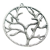 Pendant, Zinc Alloy Jewelry Findings, Lead-free, 41x44mm, Sold by Bag