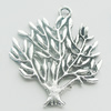 Pendant, Zinc Alloy Jewelry Findings, Lead-free, Tree 25x31mm, Sold by Bag