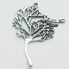 Pendant, Zinc Alloy Jewelry Findings, Lead-free, Tree 33x41mm, Sold by Bag