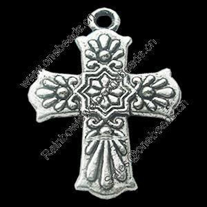 Pendant, Zinc Alloy Jewelry Findings, Lead-free, 21x29mm, Sold by Bag