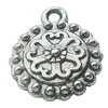 Pendant, Zinc Alloy Jewelry Findings, Lead-free, 16x20mm, Sold by Bag