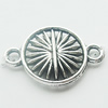 Connectors, Zinc Alloy Jewelry Findings, Lead-free, 20x13mm, Sold by Bag