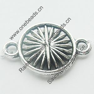 Connectors, Zinc Alloy Jewelry Findings, Lead-free, 20x13mm, Sold by Bag