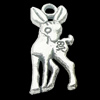 Pendant, Zinc Alloy Jewelry Findings, Lead-free, Animal 8x18mm, Sold by Bag