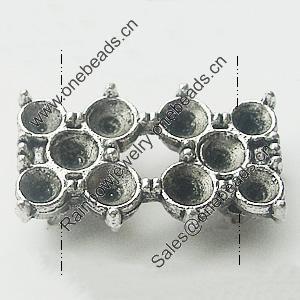 Zinc Alloy Connectors Settings, Lead-free, 19x12mm, Sold by Bag