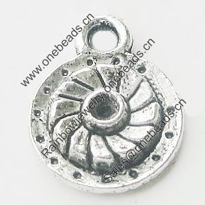 Pendant, Zinc Alloy Jewelry Findings, Lead-free, 10x13mmm, Sold by Bag