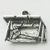 Pendant, Zinc Alloy Jewelry Findings, Lead-free, 16x15mm, Sold by Bag