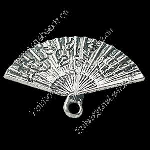 Pendant, Zinc Alloy Jewelry Findings, Lead-free, Sectory 24x17mm, Sold by Bag