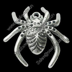 Pendant, Zinc Alloy Jewelry Findings, Lead-free, 26x28mm, Sold by Bag