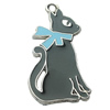 Zinc Alloy Enamel Pendant, 18x41mm, Sold by Bag