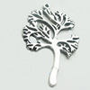 Pendant, Zinc Alloy Jewelry Findings, Lead-free, Tree 31x48mm, Sold by Bag