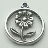 Pendant, Zinc Alloy Jewelry Findings, Lead-free, 17x20mm, Sold by Bag