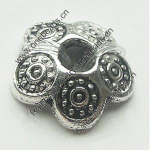 Bead Caps Zinc Alloy Jewelry Findings Lead-free, 8mm, Sold by Bag