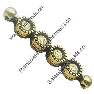 Zinc Alloy Connectors Settings, Lead-free, 33x6mm, Sold by Bag