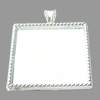Zinc Alloy Pendant Settings, Lead-free, Outside diameter:29x36mm, Interior diameter:25mm, Sold by Bag