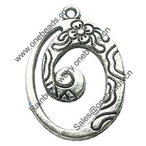 Pendant, Zinc Alloy Jewelry Findings, Lead-free, 18x27mm, Sold by Bag