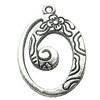 Pendant, Zinc Alloy Jewelry Findings, Lead-free, 18x27mm, Sold by Bag