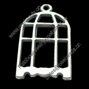 Pendant, Zinc Alloy Jewelry Findings, Lead-free, 15x25mm, Sold by Bag