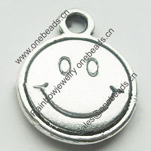 Pendant, Zinc Alloy Jewelry Findings, Lead-free, 10x13mm, Sold by Bag
