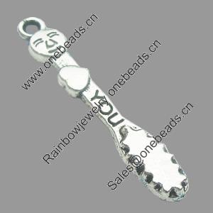 Pendant, Zinc Alloy Jewelry Findings, Lead-free, 23x17mm, Sold by Bag
