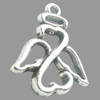 Pendant, Zinc Alloy Jewelry Findings, Lead-free, 20x25mm, Sold by Bag