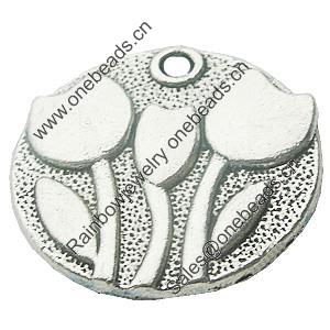 Pendant, Zinc Alloy Jewelry Findings, Lead-free, 25x25mm, Sold by Bag