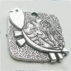 Pendant, Zinc Alloy Jewelry Findings, Lead-free, 25mm, Sold by Bag