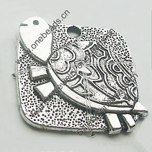 Pendant, Zinc Alloy Jewelry Findings, Lead-free, 25mm, Sold by Bag