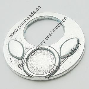 Pendant, Zinc Alloy Jewelry Findings, Lead-free, 25mm, Sold by Bag