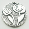 Pendant, Zinc Alloy Jewelry Findings, Lead-free, 21x35mm, Sold by Bag