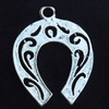 Pendant, Zinc Alloy Jewelry Findings, Lead-free, 24x32mm, Sold by Bag