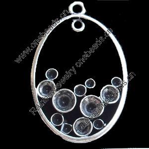 Pendant, Zinc Alloy Jewelry Findings, Lead-free, 22x32mm, Sold by Bag
