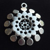 Pendant, Zinc Alloy Jewelry Findings, Lead-free, 23x25mm, Sold by Bag