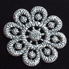 Cabochons, Zinc Alloy Jewelry Findings, Lead-free, 23mm, Sold by Bag