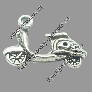 Pendant, Zinc Alloy Jewelry Findings, Lead-free, Cross 17x13mm, Sold by Bag