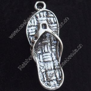 Pendant, Zinc Alloy Jewelry Findings, Lead-free, 10x35mm, Sold by Bag