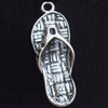 Pendant, Zinc Alloy Jewelry Findings, Lead-free, 10x35mm, Sold by Bag