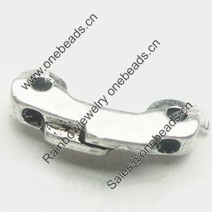 Connectors, Zinc Alloy Jewelry Findings, Lead-free, 14x2mm, Sold by Bag