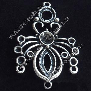 Pendant, Zinc Alloy Jewelry Findings, Lead-free, 25x38mm, Sold by Bag