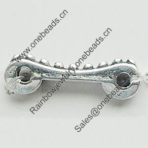 Connectors, Zinc Alloy Jewelry Findings, Lead-free, 14x1.5mm, Sold by Bag