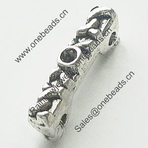 Connectors, Zinc Alloy Jewelry Findings, Lead-free, 14x2mm, Sold by Bag